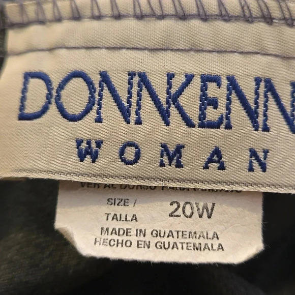 ♥️DONKENNY WOMAN Pullon Gray Slacks w/ 2 Front Pockets Size 20W GrandmaCore - Picture 3 of 11